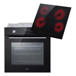 Combo LG Horno Eléctrico Empotrable Negro + Anafe LG