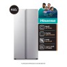 Heladera Side By Side Hisense Rs3n428nad No Frost 468 L Inox Color Gris