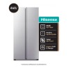 Heladera Side By Side Hisense Rs3n428nad No Frost 468 L Inox Color Gris