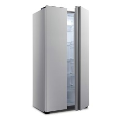 Heladera Side By Side Hisense Rs3n428nad No Frost 468 L Inox Color Gris