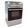 Cocina Cromwell Eléctrica 4 Hornallas 220v Puerta C/ Visor Plateado