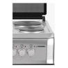Cocina Cromwell Eléctrica 4 Hornallas 220v Puerta C/ Visor Plateado