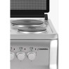 Cocina Cromwell Eléctrica 4 Hornallas 220v Puerta C/ Visor Plateado