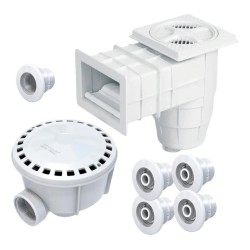 Kit Hormigon Std Skimmer Toma Fondo Retornos Virola Vulcano