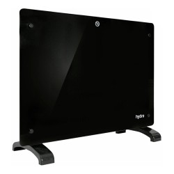 Panel Vitro Calefactor Eléctrico Convector Hydra 2000w Calor Negro