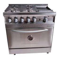 Cocina Industrial Saho Jitaku Grill 820 Gas/eléctrica 4 Horn Acero Inoxidable