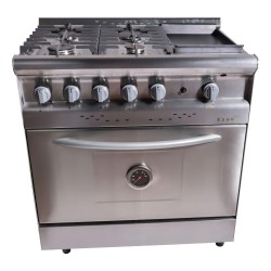 Cocina Industrial Saho 820 Ciega C/plancha Color Acero Inoxidable Tipo De Conexión Gas Natural