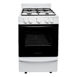 Cocina Orbis 838bc3 A Gas 4 Hornallas Puerta Con Visor 70l Blanco