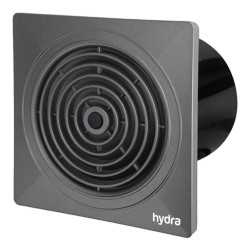 Extractor De Baño Hydra Grafito 150mm 6 PuLG Potenciado 19 W