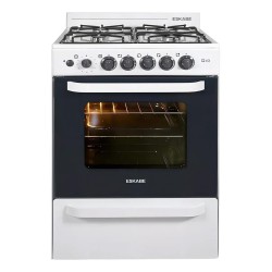 Cocina Multigas Eskabe Q10 Blanca De 57cm Ceramic Blue Timer Blanco