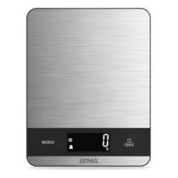 Balanza De Cocina Atma Bc24s0a Pesa De 1g A 3kg Lcd