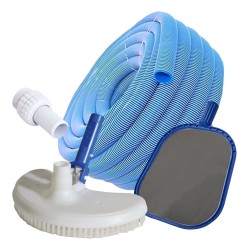 Barre Fondo Vulcano + Kit Limpieza Pileta Hormigón / Fibra