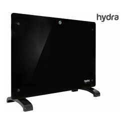 Calefactor Convector Electrico Hydra 2000w Frente De Vidrio Color Negro
