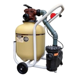 Carro Filtro Portatil Vulcano Para Piscinas Hasta 35000 Lts