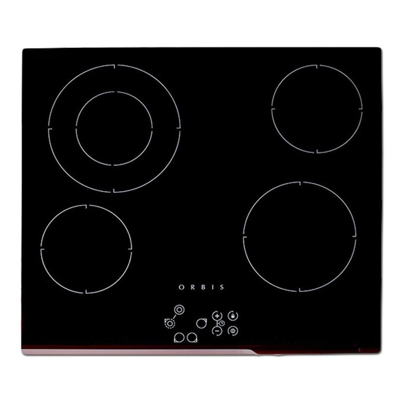 Anafe Eléctrico Orbis Ev4deo  Negro 220v 6000w 4 Quemadores