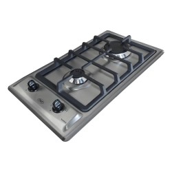 Anafe A Gas Tst Sulata Ii Acero 2 Hornallas Enc Electronico