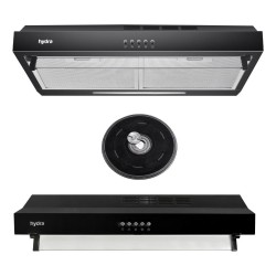 Purificador De Cocina Hydra Negro Sin Salida Con Filtro Carb