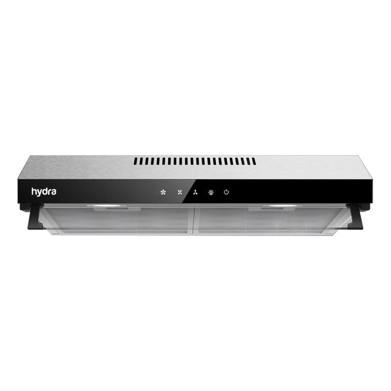 Purificador De Cocina Hydra Hy-pu100tp Acero Inox 60cm Digit Color Plateado
