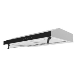 Purificador De Cocina Hydra Hy-pu100tp Acero Inox 60cm Digit Color Plateado