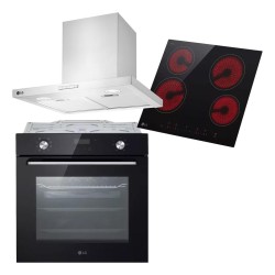 Combo LG Horno Eléctrico Empotrable + Anafe + Campana 3 Vel