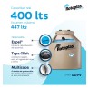 Tanque De Agua 400l Rotoplas Cuatricapa Vertical Polietileno 1 M X 0.85 M
