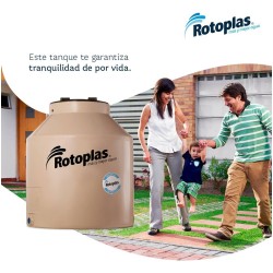 Tanque De Agua 400l Rotoplas Cuatricapa Vertical Polietileno 1 M X 0.85 M