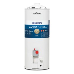 Termotanque Multigas Señorial Zafiro Tszp-50 50 Litros Color Blanco