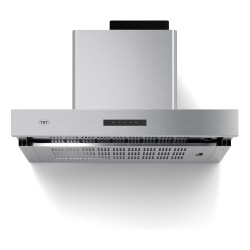 Campana Extractor Extensible De Pared 60cm X 53cm - Tst Color Plateado