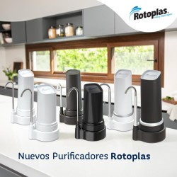 Purificador De Agua Rotoplas Sobre Mesada Vital Negro Red Domiciliaria