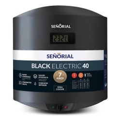 Termotanque Señorial 40 Electrico Black 2.0 Color Negro