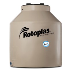 Tanque De Agua Rotoplas 600l Cuatricapa Vertical Polietileno Beige De 1.17m X 0.97m