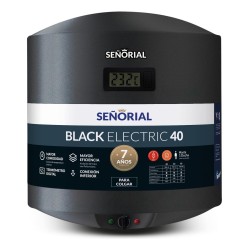 Termotanque Señorial Electrico Tsbe-40 Black 2.0 Color Negro 37 Litros Aislamiento Con Poliuretano