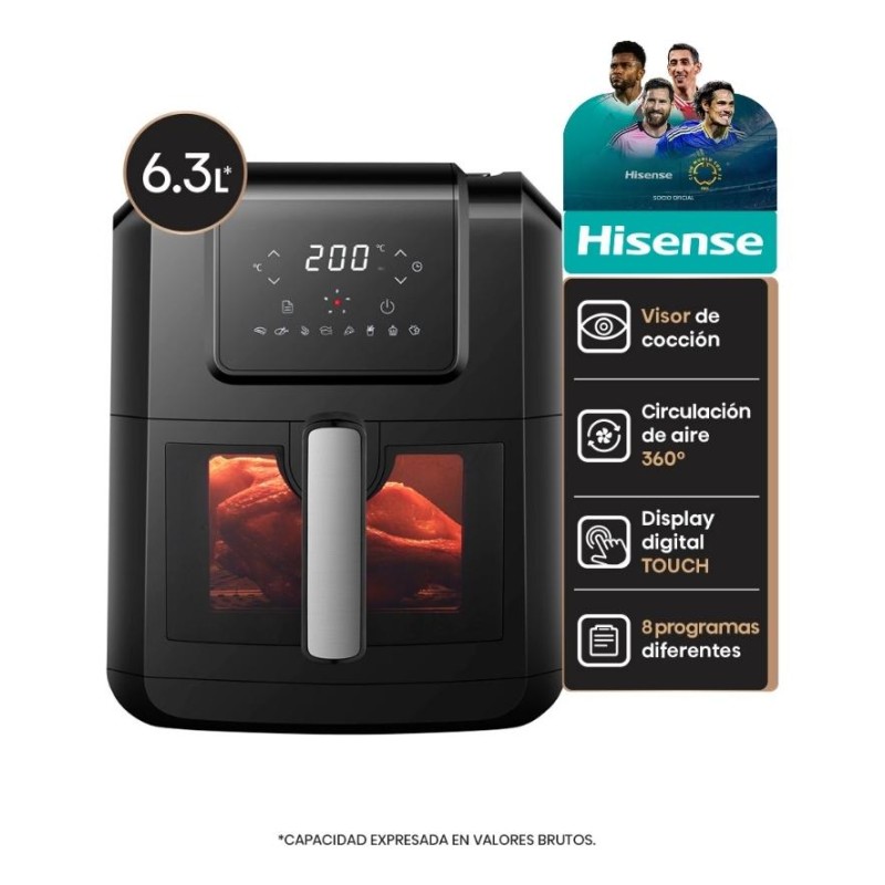 Freidora De Aire Hisense H06afbk1s1 6,3l