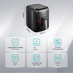 Freidora De Aire Hisense H06afbk1s1 6,3l