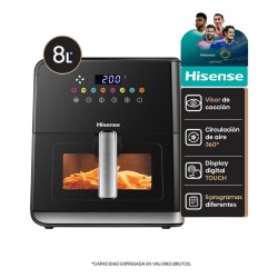 Freidora De Aire Hisense H09af 8 L 1700w 8 Programas Color Negro