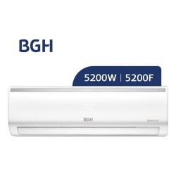 Aire Acondicionado Split Frío/calor Bgh 4400f Bs52wchu Color Blanco