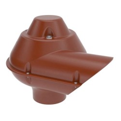 Forzador Extractor De Aire Direccional Ruleman 10cm Hy-fa100 Color Rojo Terracota