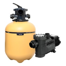 Combo Filtro Vulcano Vc 30 + Bomba Vulcano 1/2 Hp