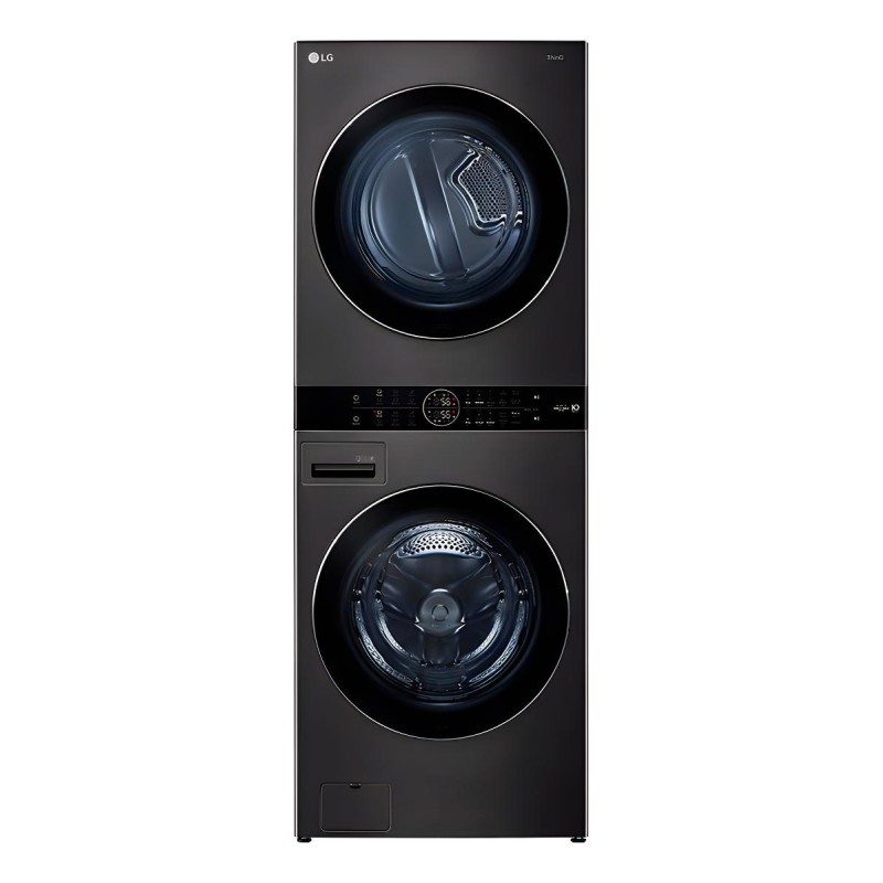 Torre De Lavado Y Secado Washtower LG 14kg Wk14bs6 Color Negro