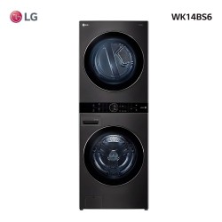 Torre De Lavado Y Secado Washtower LG 14kg Wk14bs6 Color Negro