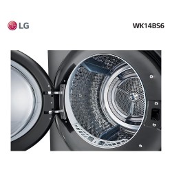 Torre De Lavado Y Secado Washtower LG 14kg Wk14bs6 Color Negro