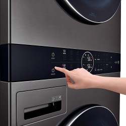 Torre De Lavado Y Secado Washtower LG 14kg Wk14bs6 Color Negro