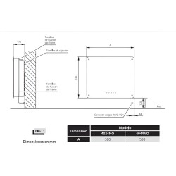 Calefactor A Gas Orbis 4024no 2700kcal/h Sin Salida Vidrio Color Negro