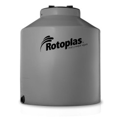 Tanque De Agua Rotoplas 1100l Tricapa Vertical Gris Capa Antibacterial