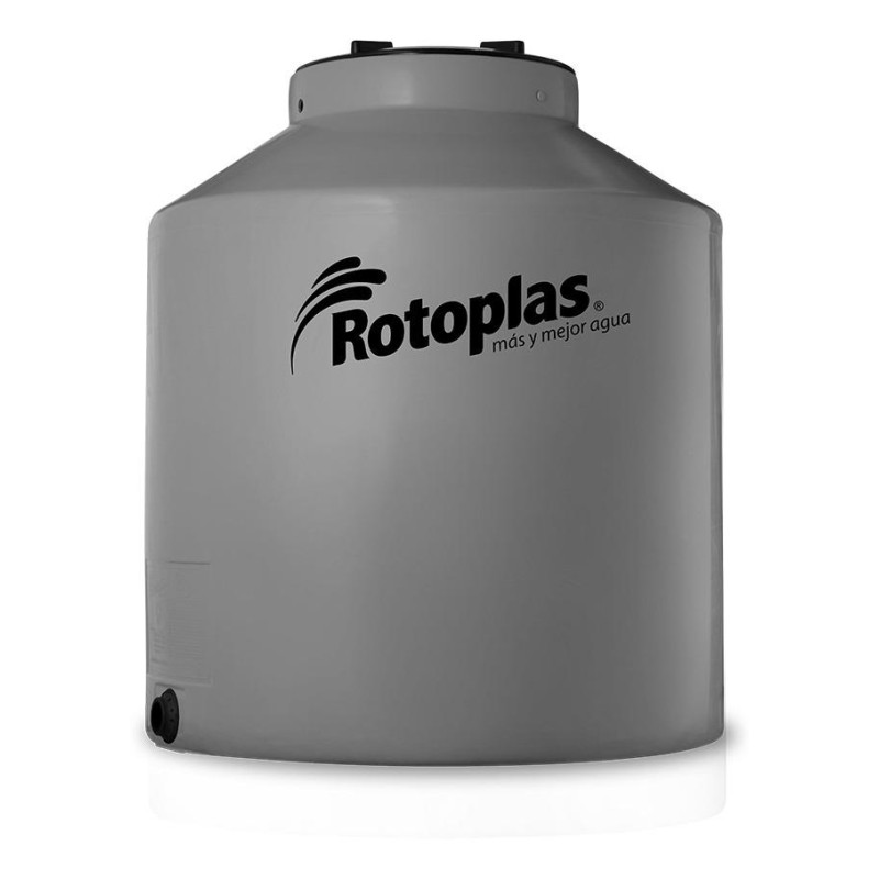 Tanque De Agua Rotoplas 1100l Tricapa Vertical Gris Capa Antibacterial
