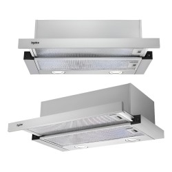 Purificador Y Extractor De Cocina Hydra Extraíble Azul Acero - Plateado