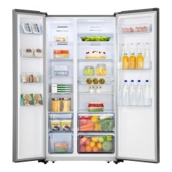 Heladera Side By Side Hisense Rc/67wsg 518lts Color Negro