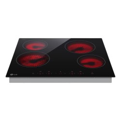 Anafe Vitrocerámico De 4 Hornallas LG Color Negro